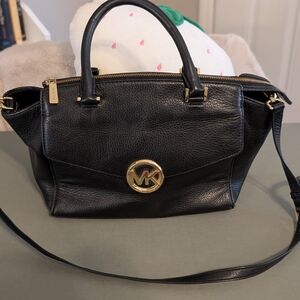 Michael Kors Black Leather Handbag